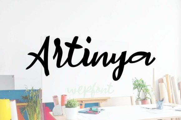 Artinya: A Bold Script Font for Creative Projects