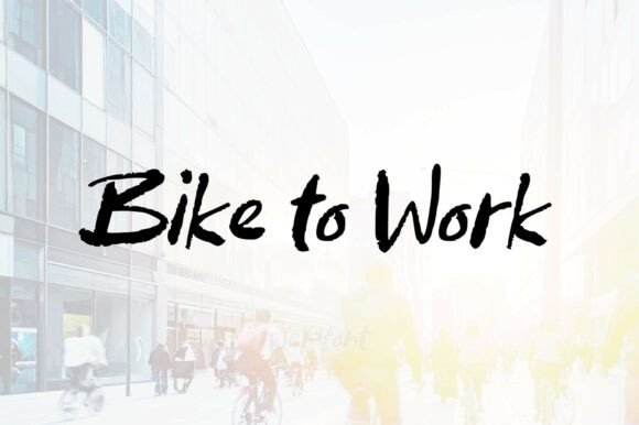 Bike to Work Font — Urban Energy for Every Design