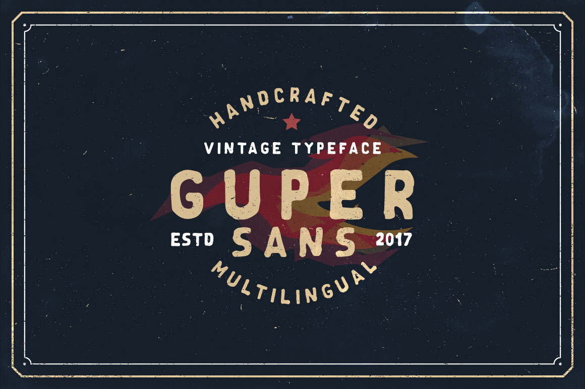 Guper Sans — Vintage Typography with Character