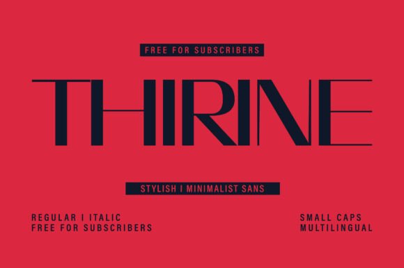 Thirine — A Minimalist Sans-Serif Built for Modern Brands